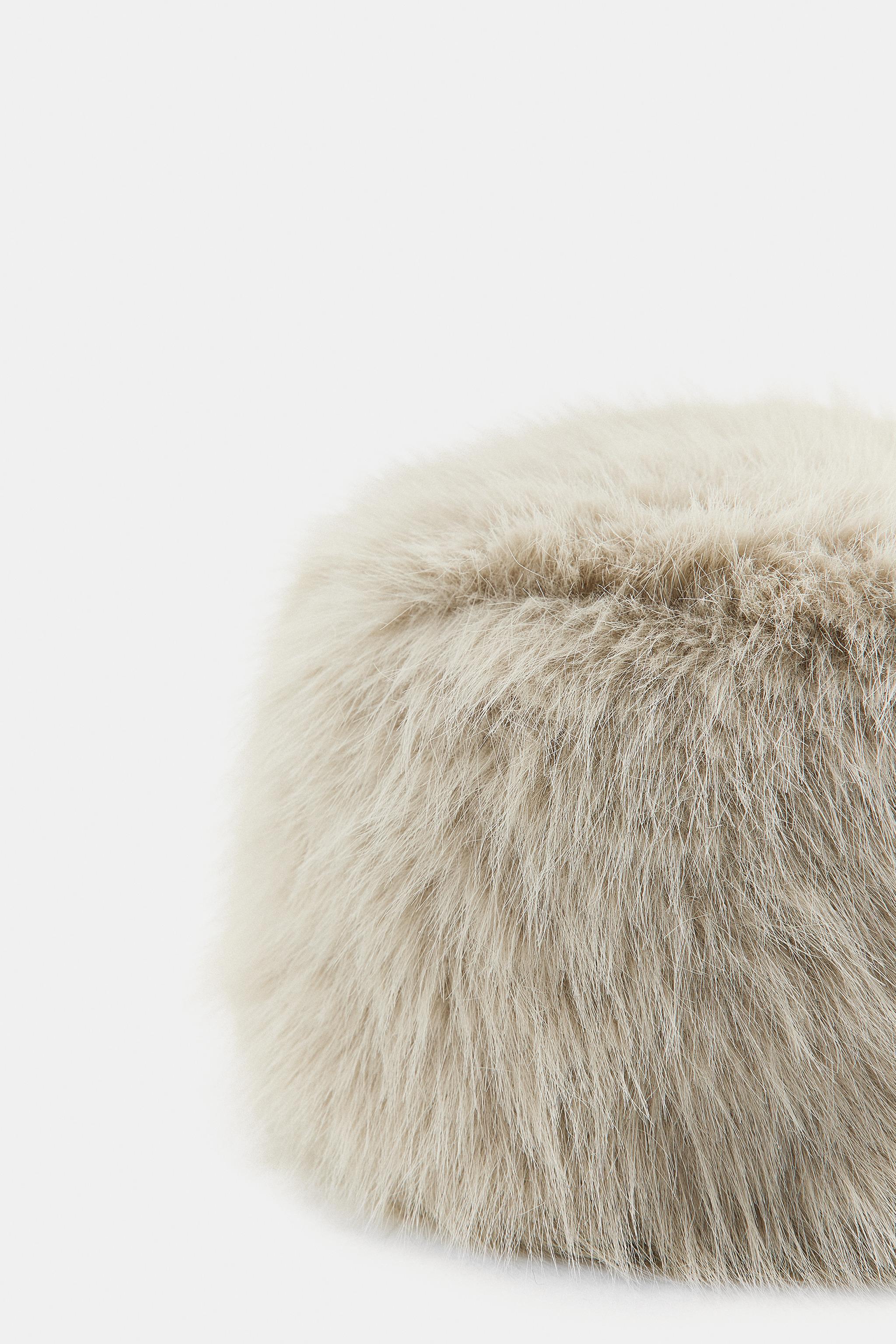 BONNET CALOT EFFET FOURRURE